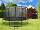 Батут садовый с лестницей SkyFlyer 14 футов 426 см Black TR0036 - изображение 13