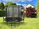 Батут садовый с лестницей SkyFlyer 8 футов 244 см Black TR0033 - изображение 14