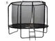 Батут садовый с лестницей SkyFlyer 10 футов 304 см Black TR0034 - изображение 10