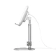 Настольный держатель для телефона Baseus Literary Youth Desktop Bracket(+Wireless Charging) Silver SUWY-D0S - изображение 4