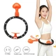 Хулахуп для схуднення Intelligent Hula Hoop Чорно-оранжевий, розумний обруч для талії масажний з лічильником (VS7005074) - изображение 1