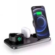 Зарядка беспроводная Qi 3 в 1 Double Fold 15W Max Док-станция для iPhone + iWatch + Airpods (OWE3) - изображение 1