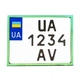 Рамка для мотоциклетного номера 174х220мм зелена (VH-S1722SGO) - зображення 1