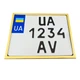Рамка для мотоциклетного номера 174х220мм золотая (VH-S1722SGO) - изображение 2
