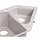 Кухонная мойка с дополнительной чашей Lidz 1000x500/225 COL-06 (LIDZCOL061000500225) - изображение 6