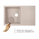 Кухонная мойка Lidz 790x495/230 MAR-07 (LIDZMAR07790495230) - изображение 3