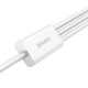 USB кабель 3в1 Combo Micro USB/Lightning/Type-C BASEUS Superior Series Fast Charging (1.5m,3.5A). White - изображение 4