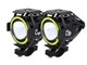 Светодиодная фара BauTech Для мотоцикла Mini U7 Motorcycle Angel Eyes Черный (1010-733-00) - изображение 2