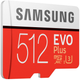 Карта памяти Samsung EVO Plus microSDXC 512GB UHS-I Class 10 + SD адаптер (MB-MC512HA/RU) - изображение 3