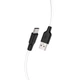 Кабель для заряджання Hoco X21 Silicone Type-C Black/White 1m - зображення 2