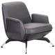 Кресло Absolute Grey/Black 780*800*730 Сталь/Кожа комбинированная, цвет Серый AMF - зображення 1