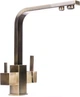 Смеситель-кран кухонный с подключением к фильтру GLOBUS LUX GLLR-0111-9-Bronze - изображение 4