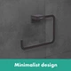 Держатель-кольцо для полотенец HANSGROHE ADDSTORIS 41754670 189мм прямоугольный металлический черный - изображение 3