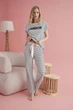 Женская пижама (брюки + футболка к/р) Sevim 13652 L - изображение 2