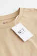 Футболка H&M Essentials №7 Regular Fit L бежевий 0685816129 - зображення 6