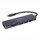 Хаб-перехідник 6 в 1 Earldom ET-W18 4K HDMI USB з HUB (1xSD/microSD, 3xUSB 3.0, TF) - Чорний - зображення 1