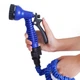 Садовый шланг для полива Magic Hose саморастягивающийся с водным распылителем 7 режимов 15 метров 50 ft синий - изображение 4
