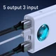 Повербанк портативное зарядное устройство Power Bank Baseus Amblight 30000 mAh premium 65W 6A с Led дисплеем и технологией QC3.0+PD3.0 White - изображение 14