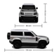 Ігровий автомобіль на р/в Land Rover New Defener Silver KS Drive KD119191 - зображення 5