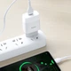 Мережевий зарядний пристрій для мобільного телефону Hoco C72A Glorious single Type-C (EU) (1USB) - зображення 4