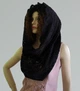 Платок для храма из гипюра Lady Solomia 60х110см черный RC10 - изображение 1