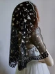Церковний палантин Lady Solomia 60х110см черный цвет RC59 - изображение 2