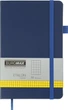 Записная книга Buromax Etalon 125x195 мм 96 листов в клетку обложка из искусственной кожи Синяя (BM.291160-02) - изображение 1