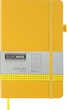 Записная книга Buromax Etalon 125x195 мм 96 листов в клетку обложка из искусственной кожи Желтая (BM.291160-08) - изображение 1
