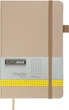 Записная книга Buromax Etalon 125x195 мм 96 листов в клетку обложка из искусственной кожи Золотая (BM.291160-23) - изображение 1