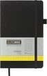 Записная книга Buromax Primo 125x195 мм 96 листов в клетку обложка из искусственной кожи Черная (BM.291161-01) - изображение 1