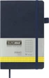 Записная книга Buromax Primo 125x195 мм 96 листов в клетку обложка из искусственной кожи Синяя (BM.291161-02) - изображение 1