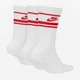 Набор мужских носков высоких Nike Everyday Essential DX5089-102 46-50 3 пары Белый с красным (196148786194) - изображение 2