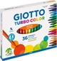 Фломастеры Giotto Turbo Color, 36 цветов, разные цвета - изображение 2