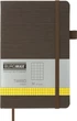 Записная книга Buromax Tweed 125x195 мм 96 листов в клетку обложка из искусственной кожи Серая (BM.291163-09) - изображение 1