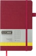 Записная книга Buromax Tweed 125x195 мм 96 листов в клетку обложка из искусственной кожи Бордовая (BM.291163-13) - изображение 1