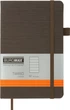 Записная книга Buromax Tweed 125x195 мм 96 листов в линию обложка из искусственной кожи Серая (BM.291263-09) - изображение 1