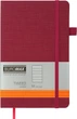 Записная книга Buromax Tweed 125x195 мм 96 листов в линию обложка из искусственной кожи Бордовая (BM.291263-13) - изображение 1