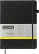 Записная книга Buromax Etalon 190x250 мм 96 листов в клетку обложка из искусственной кожи Черная (BM.292160-01) - изображение 1