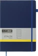 Записная книга Buromax Etalon 210x295 мм 96 листов в клетку обложка из искусственной кожи Синяя (BM.294160-02) - изображение 1