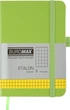 Записная книга Buromax Etalon 95x140 мм 96 листов в клетку обложка из искусственной кожи Салатовая (BM.296160-15) - изображение 1