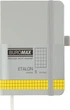 Записная книга Buromax Etalon 95x140 мм 96 листов в клетку обложка из искусственной кожи Серебрянная (BM.296160-24) - изображение 1