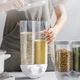 Диспенсер для круп сипких продуктів GRAIN DISPENSER Біле насіння зерен із дозатором ємність до 2 кг - зображення 2
