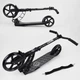 Детский двухколесный самокат Best Scooter 47351 со складной конструкцией, передним амортизатором и ремнем для переноски, Серый - изображение 6