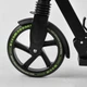 Дитячий двоколісний самокат Best Scooter 86125 зі складною конструкцією, переднім амортизатором та гальмами зі світлом, Чорно-зелений - зображення 3