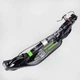Детский двухколесный самокат Best Scooter L-22066 со складной конструкцией, двумя амортизаторами, ручным тормозом и фарой, Черно-зеленый - изображение 6
