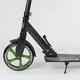 Детский двухколесный самокат Best Scooter 70875 со складной конструкцией и передним амортизатором, Черно-зеленый - изображение 4