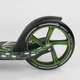 Детский двухколесный самокат Best Scooter 70875 со складной конструкцией и передним амортизатором, Черно-зеленый - изображение 5