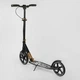 Детский двухколесный самокат Best Scooter 14268 со складной конструкцией, передним амортизатором и фарой, Коричневый - изображение 6