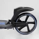Детский двухколесный самокат Best Scooter L-50267 со складной конструкцией, двумя амортизаторами, ручным тормозом и фарой, Черно-синий - изображение 4