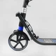 Детский двухколесный самокат Best Scooter L-50267 со складной конструкцией, двумя амортизаторами, ручным тормозом и фарой, Черно-синий - изображение 5